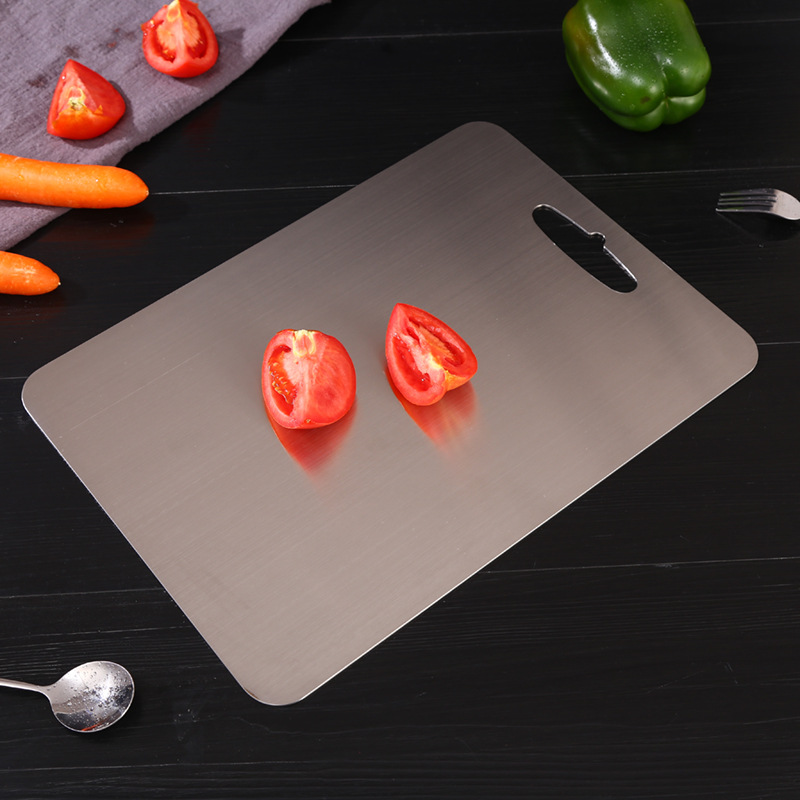 厂家直供304不锈钢砧板可定制logo挂壁厨房切菜板擀面板产地货源|ms