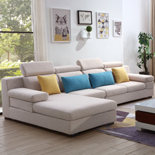 北欧布艺沙发组合现代简约乳胶可拆洗大小户型三人位整装客厅家具