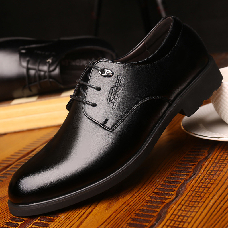 2019新款春季英伦大码皮鞋男士正装商务休闲潮流男鞋婚鞋一件代发