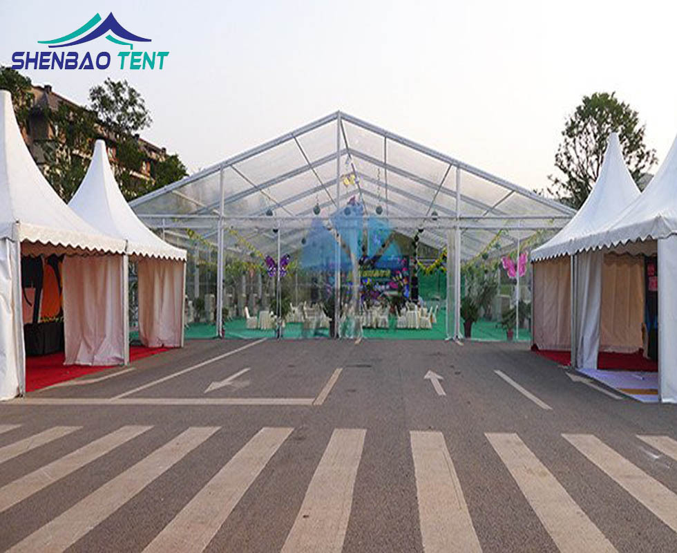 篷房厂家出售全透明PVC活动帐篷 展览庆典婚礼户外铝合金篷房