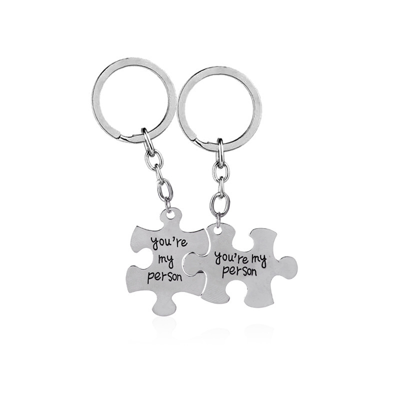 Fashion Letter Puzzle Keychain Wholesale display picture 7