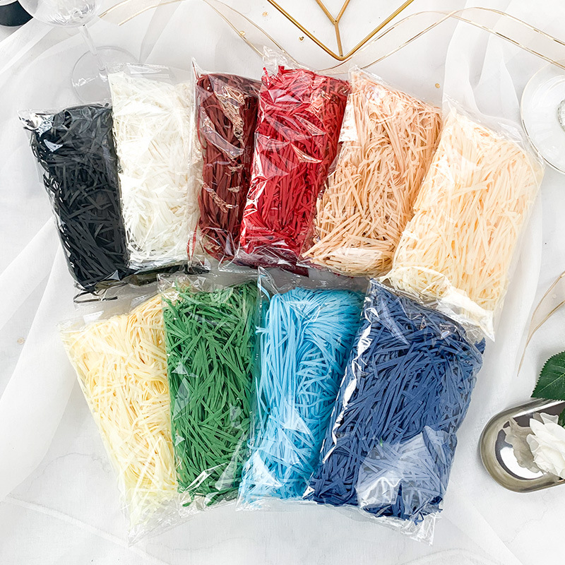 50g Rafi marry Candy box Filler colour Shredded paper Sugar Box Gift box packaging Filler