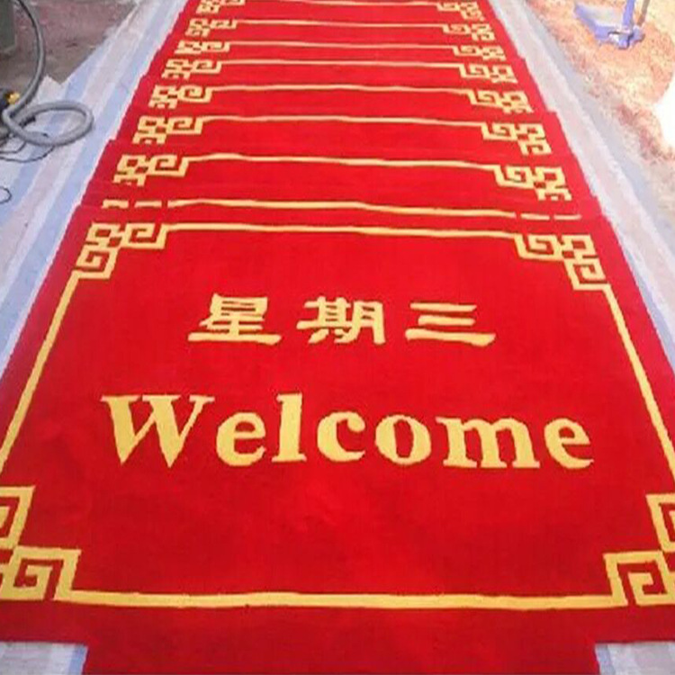 Elevator carpet manufacturers wholesale advertising blanket wash to map custom handmade acrylic carpet Club Hotel elevator mat