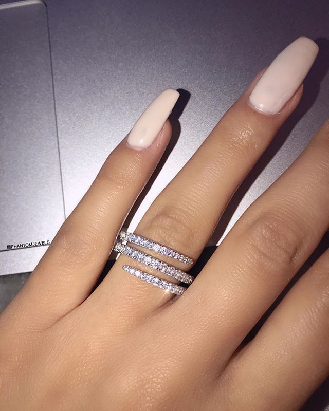 Fashion Style Rose Gold, Gold, Silver Color Creative Geometric Three-layer Micro-encrusted Zircon Ring Wholesale