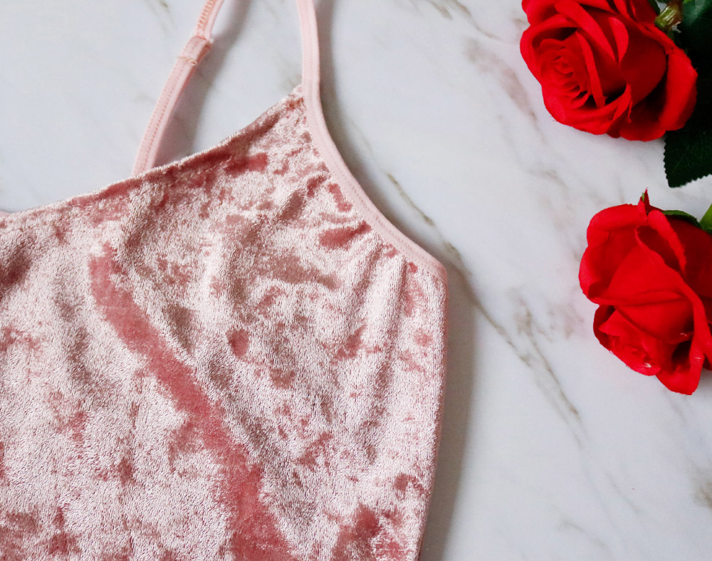 sexy V-neck velvet underwear set NSYO8655