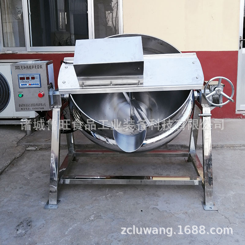 玉米糊熬制锅 厂家定做熟食卤煮锅 辣椒油炸炒夹层锅