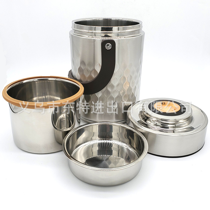 Factory direct sales of stainless steel lunch boxes, vacuum insulated pot, multi-layer sealed lunch boxes, lunch bento boxes, high-end gifts detail image 8