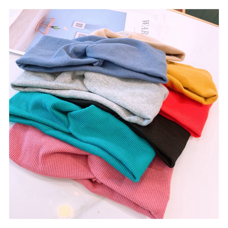 Simple New Woolen Knitting Wild Cross-style Hair Band display picture 12