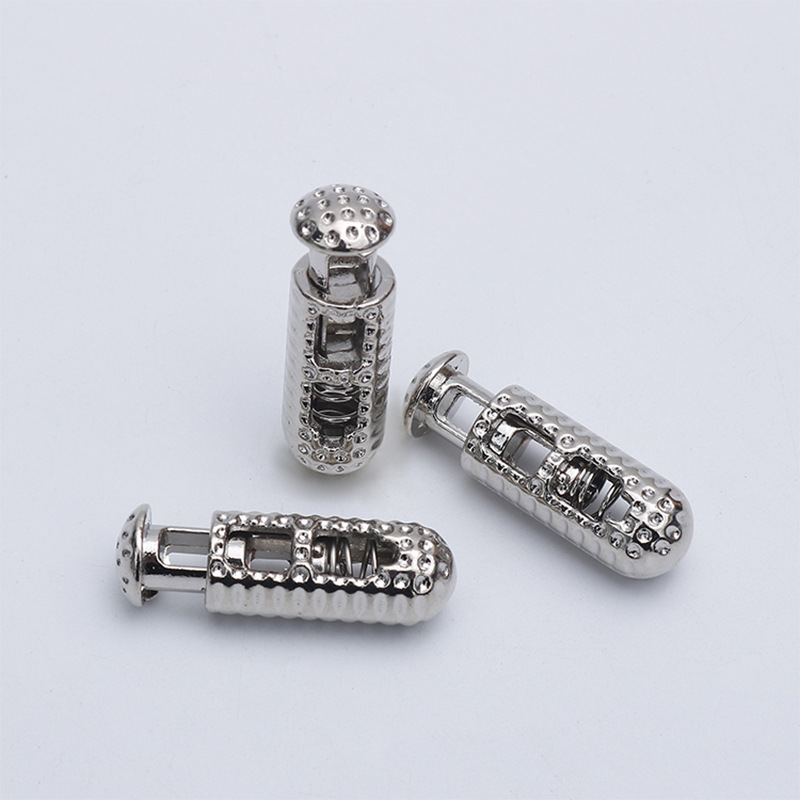 锌合金金属弹簧扣 两孔绳扣子 羽绒服卡绳止绳扣配件调节扣 现货