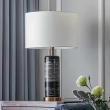 北歐現代簡約時尚大理石台燈后現代創意輕奢設計師卧室床頭燈台燈