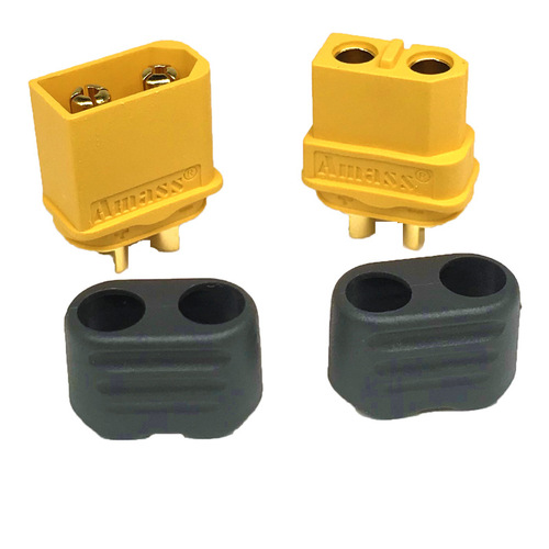 XT60H lithium battery wire connector with wire protection cover scooter/electric vehicle power system terminal block