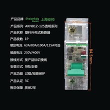 厂家特价供应 透明外壳DZ47-125 高分断小型断路器