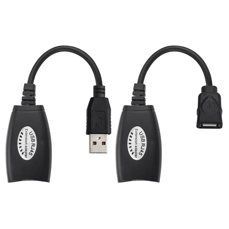 USB сетевой кабель-удлинитель USB до RJ45 сетевой порт сигнал усилитель 50 метров дальности передачи соединение офисное оборудование