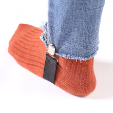 厂家批发新款创意松紧可调节裤边夹裤子固定器实用便捷靴子防滑带