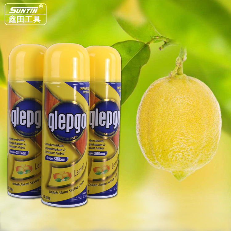 柠檬家私蜡家具用护理喷蜡百丽珠清洁剂皮革表板蜡汽车仪表盘蜡车