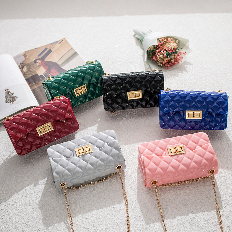 Jelly small bag 2019 new lock chain smal...