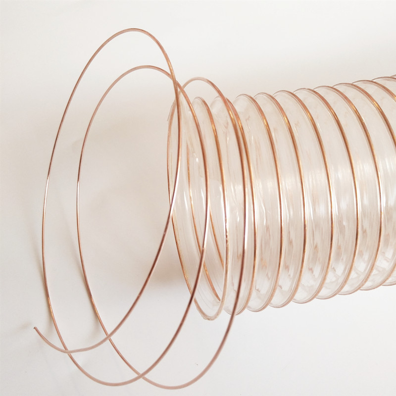 山东聚氨酯风管高伸缩耐弯曲透明伸缩管钢丝吸尘排风管厂家直发