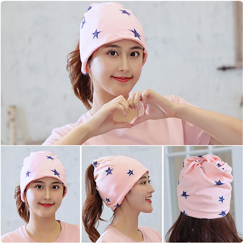 秋冬新款双层产妇头巾妈妈加厚弹力棉孕妇束发带弹力月子堆堆帽