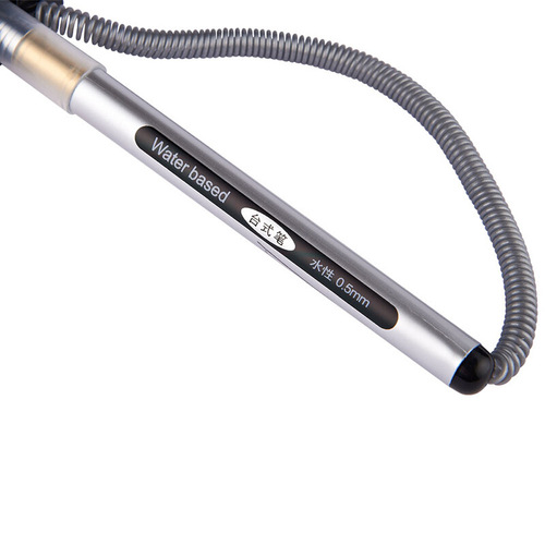 Baoke NO650 fixed desk pen gel pen business office bank signature pen sticky desk pen 0.5mm direct supply