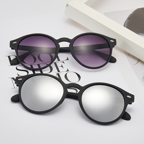  New Korean Style Fashion Sunglasses Trendy Retro Ink Internet Celebrity Colorful Reflective Sunglasses 1802