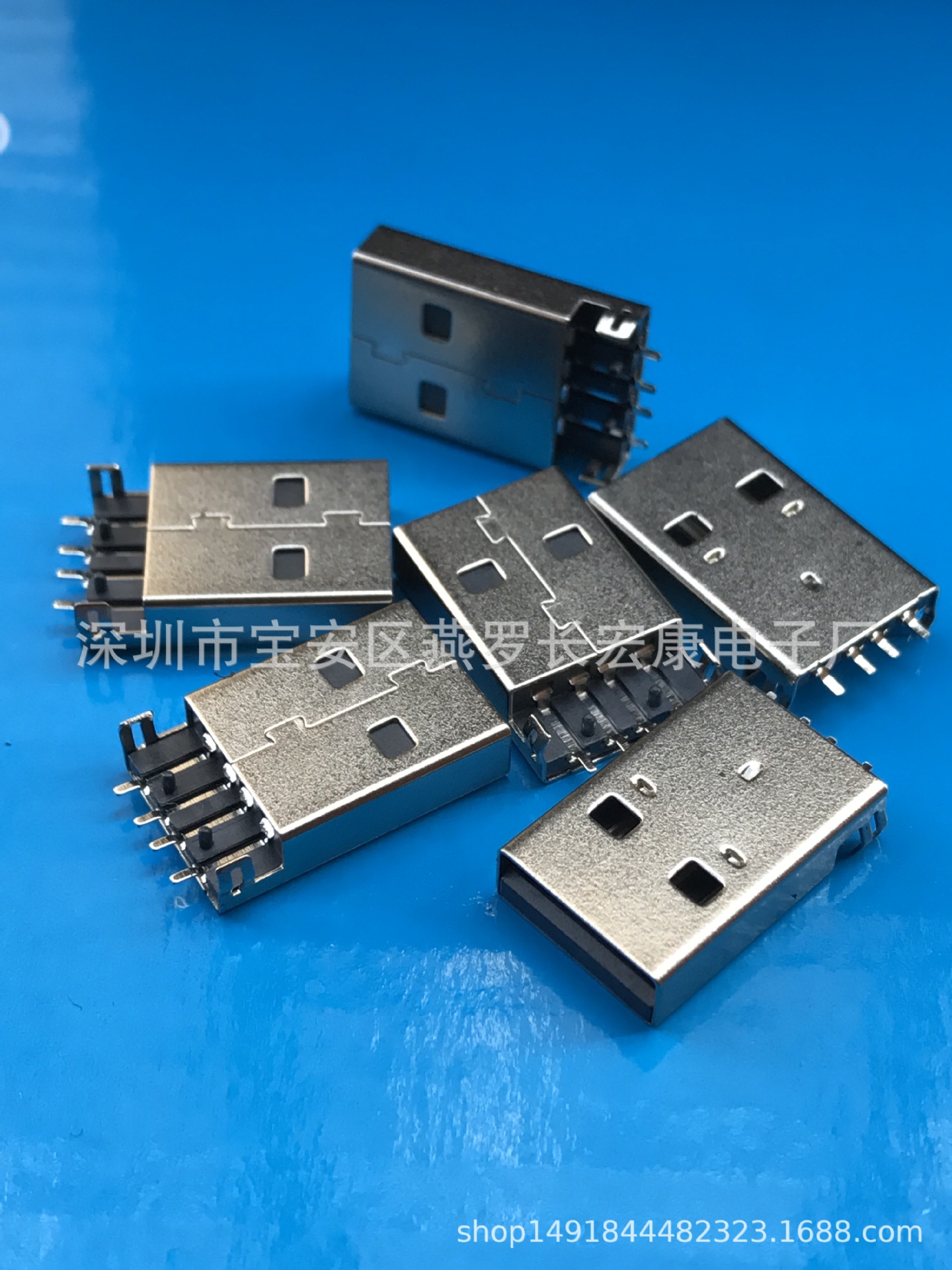 USB A公 超短体 焊线 大电流 USB 超短体 4pin 插头 白色胶芯-阿里巴巴