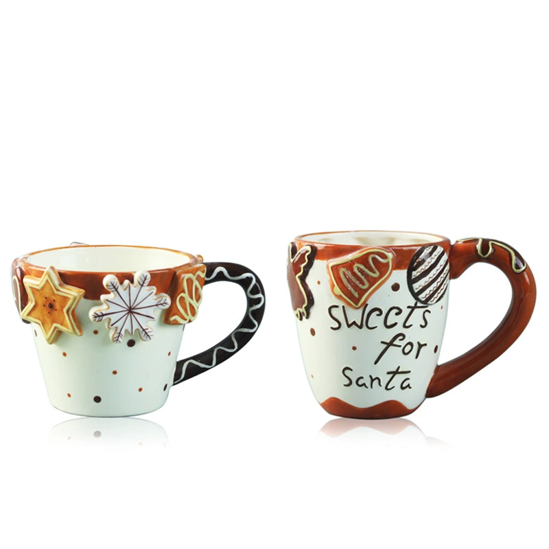 Керамическая расписная рождественская кружка Mark Cup Christmas Candy Cup Candy Rescuration Cup Ice Cream Cup Saint -Dai Cup