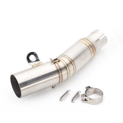 Motorcycle Modified SC Scorpio stainless Exhaust pipe - r6-stainless-steel-middle-section-06-16-years