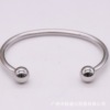 Classic glossy bracelet stainless steel, Korean style, simple and elegant design