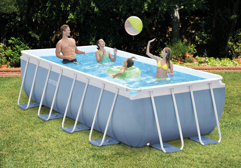 American INTEX26792 16-foot rectangular pipe frame pool set large family villa pool American INTEX26792 16-foot rectangular pipe frame pool set large family villa pool