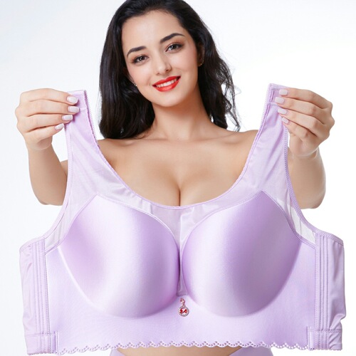 Seamless tube top with extra fat and enlarged cup ultra-thin large size bra tube top style anti-sagging bra wholesale