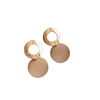 Crooked universal earrings, Japanese and Korean, simple and elegant design, bright catchy style