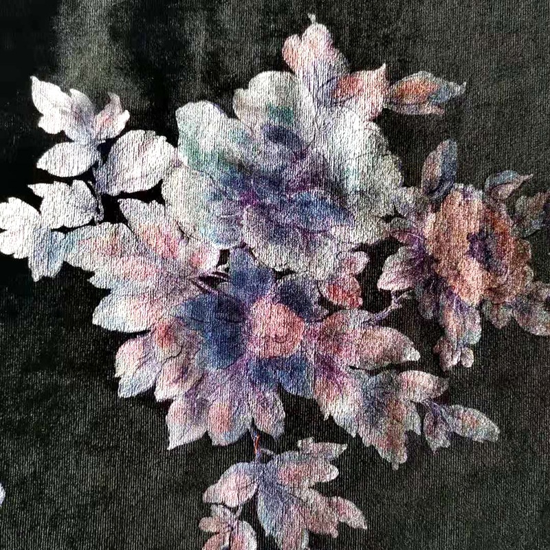 韩国绒3D数码烫金 经编韩国绒烫金