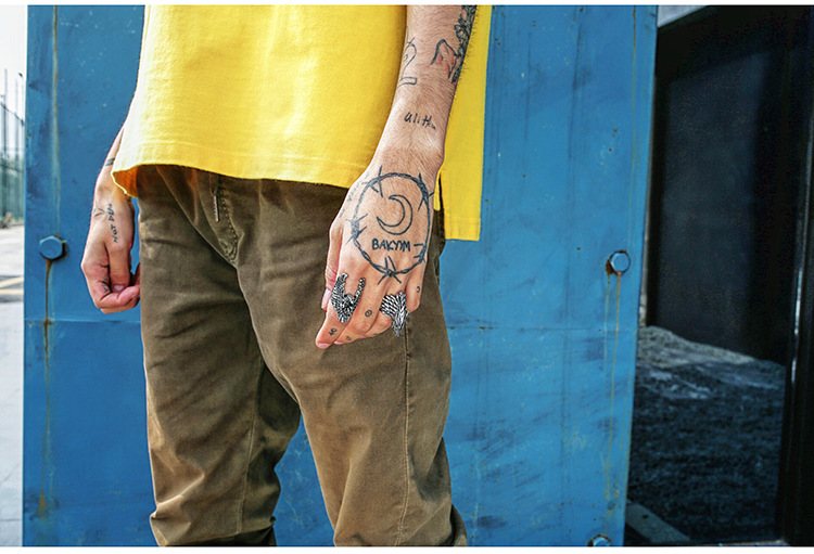 Title 2, Anello Uomo Vintage Ice Field Testa di Lupo