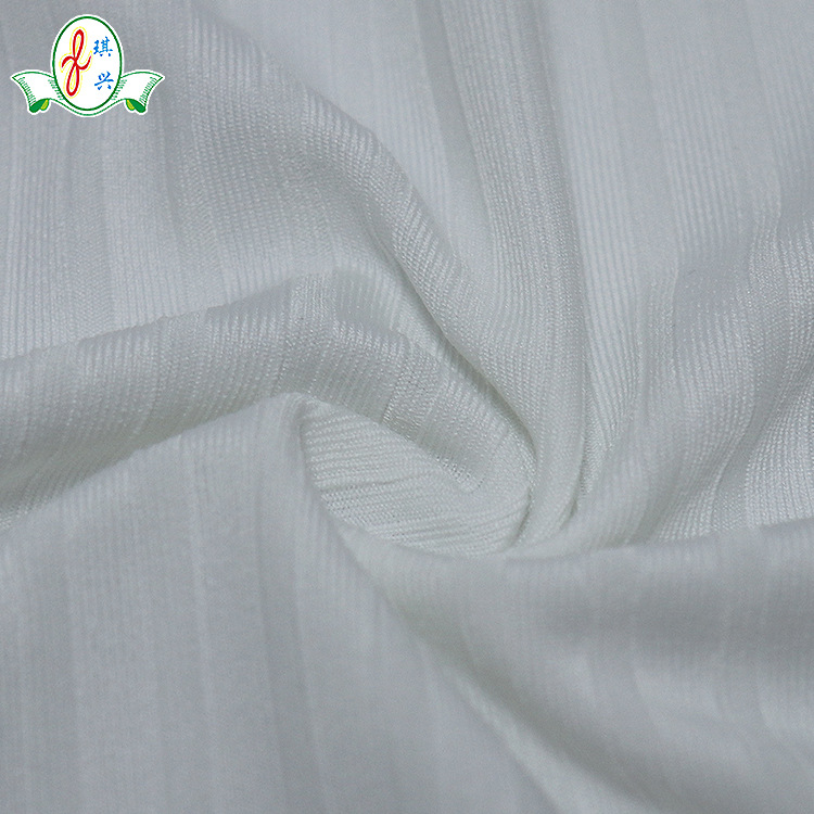 厂销罗纹坑条提花布料面料素色冰丝针织面料涤氨泳衣oeko弹力布