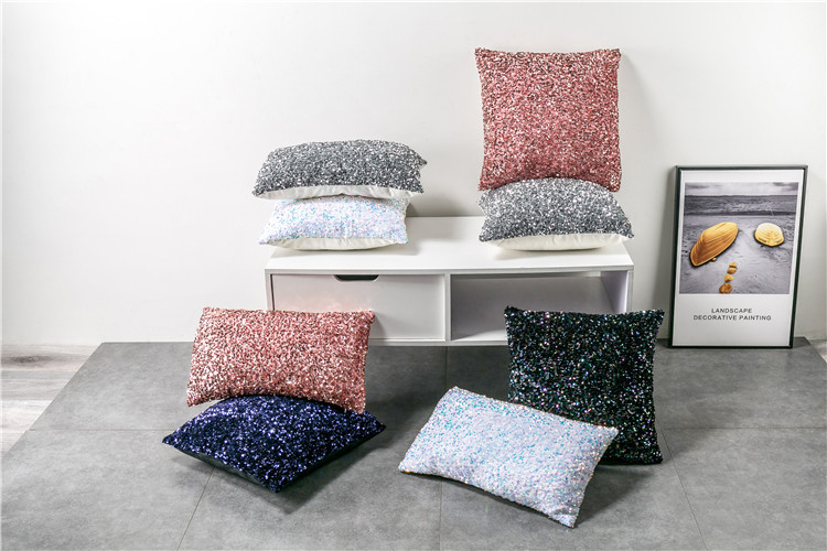 Housse de coussin décorative pour canapé, motif floral, broderie colorée, couleur unie, style nordique_voghion.com