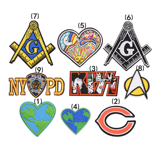 英伦风徽章布贴补丁贴布衣服裤子羽绒装饰贴牛仔刺绣简约徽章贴