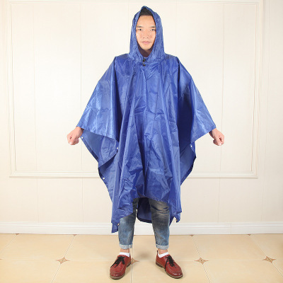 丛林战术多功能雨衣地垫户外徙步旅游成人披风式背包斗篷防风防雨