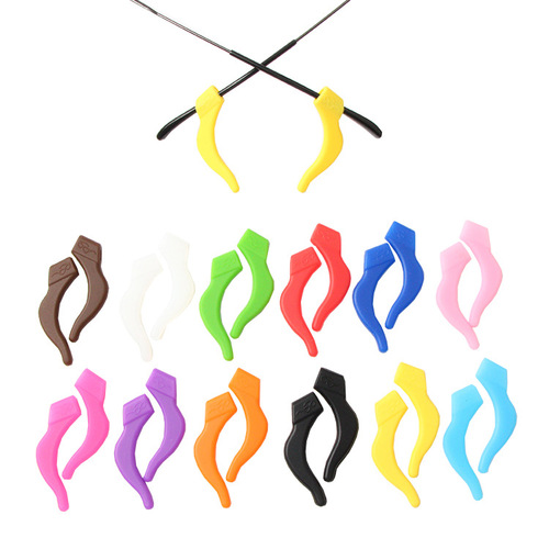 Glasses accessories silicone anti-slip covers glasses anti-slip covers ear hooks ear clips anti-falling sports anti-slip covers ear hooks