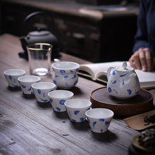陶瓷功夫茶具套装家用茶壶茶杯盖碗整套茶艺青花白瓷茶具