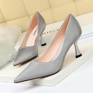 Fashion heel high heel shallow mouth pointed sexy slim shoes