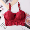 Lace breast tightener, removable top with cups, sports bra, underwear, tube top, beautiful back, backless