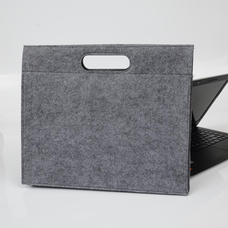Wool Felt File Bag A4 Storage Bag Student Information Bag Snap Button Briefcase Simple File Bag ipad Handbag