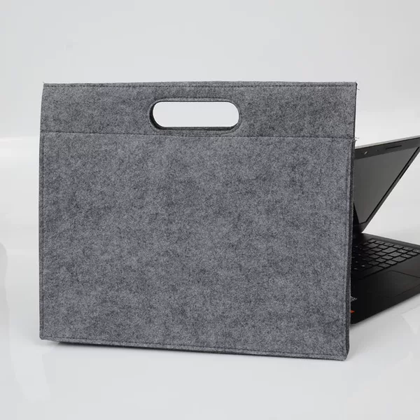 Wool Felt File Bag A4 Storage Bag Student Information Bag Snap Button Briefcase Simple File Bag ipad Handbag