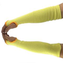 Aramid 1414 elbow protector with open mouth cut-resistant level 5 flame retardant high-temperature resistant wrist guard for glass factory automotive repair and handling.