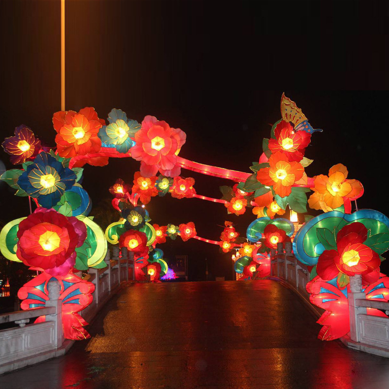 ���ͻ������⹫԰�ƻ� ��ɫ���ײʵ�Ԫ����װ�εƹ�ڴ��͵ƻ᳡