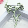 Lavender accessory, green retro brooch from pearl, European style