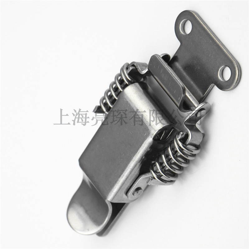 不锈钢双弹簧搭扣 工业设备搭扣 工具箱锁扣 箱子配件 大号无带孔-阿里巴巴