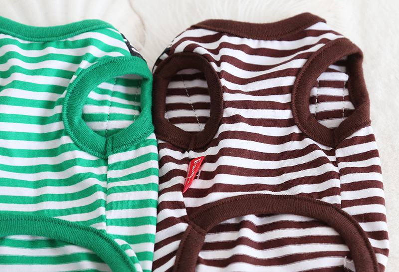 水果背带条纹背心