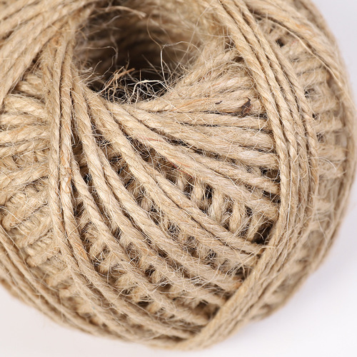 diy handmade jute rope retro decorative thick tag rope suitable for photos, packaging, etc. bundling 100G