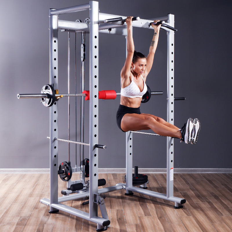 Xinju profesional marco libre Squat rack equipo de fitness multifuncional levantamiento de pesas Banco Barbell portry